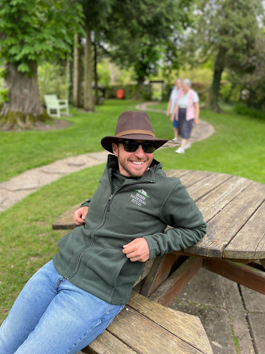 INS BOTTLE GREEN FLEECE JACKET