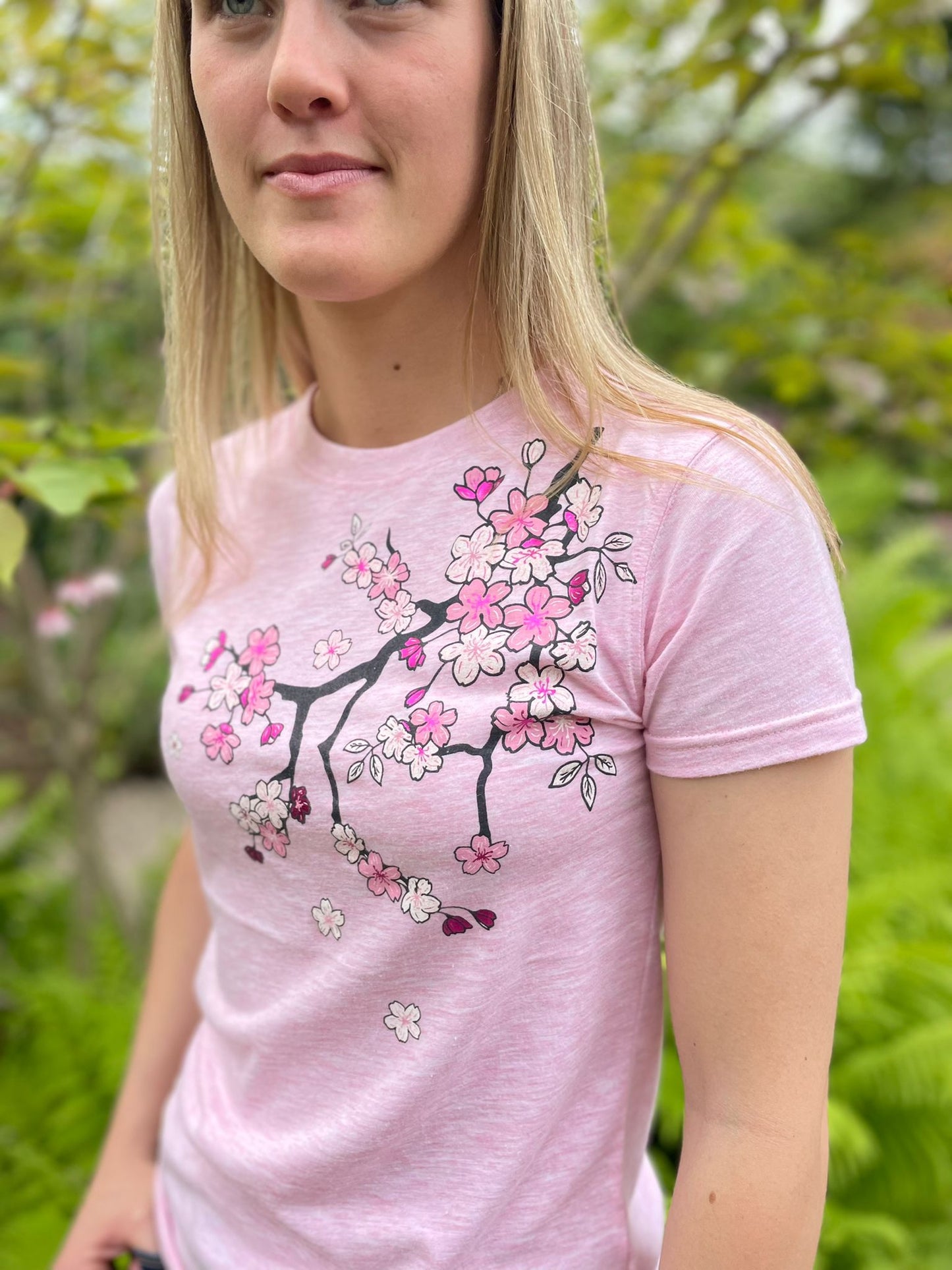 Pink Marl INS Cherry Blossom T-Shirt