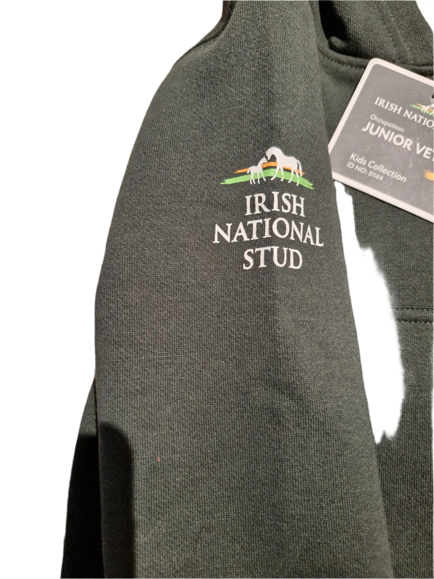 BOTTLE GREEN INS JUNIOR VET FULLZ ZIP HOODY