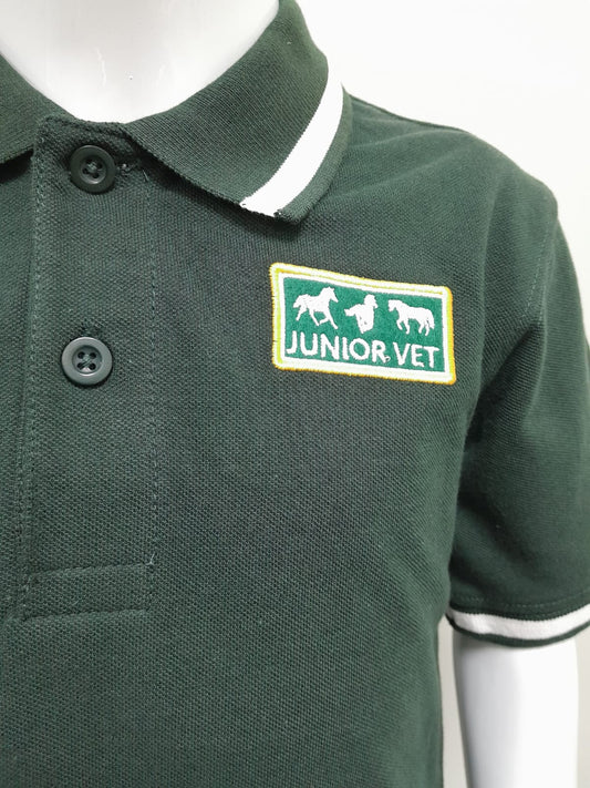 BOTTLE GREEN INS JUNIOR VET POLO