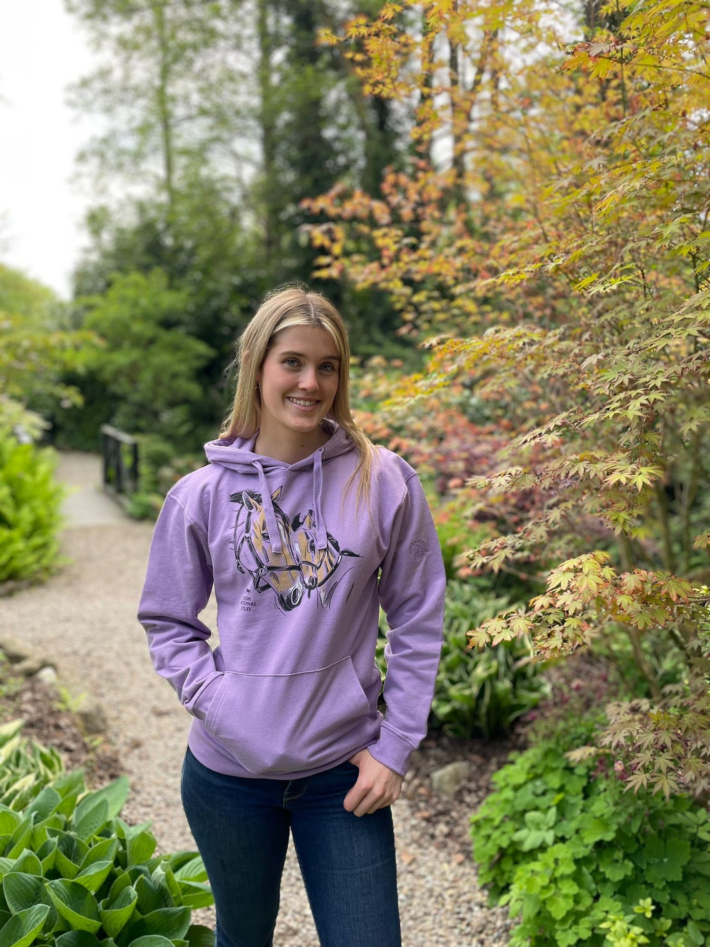 LILAC IRISH NATIONAL STUD HORSE HOODIE