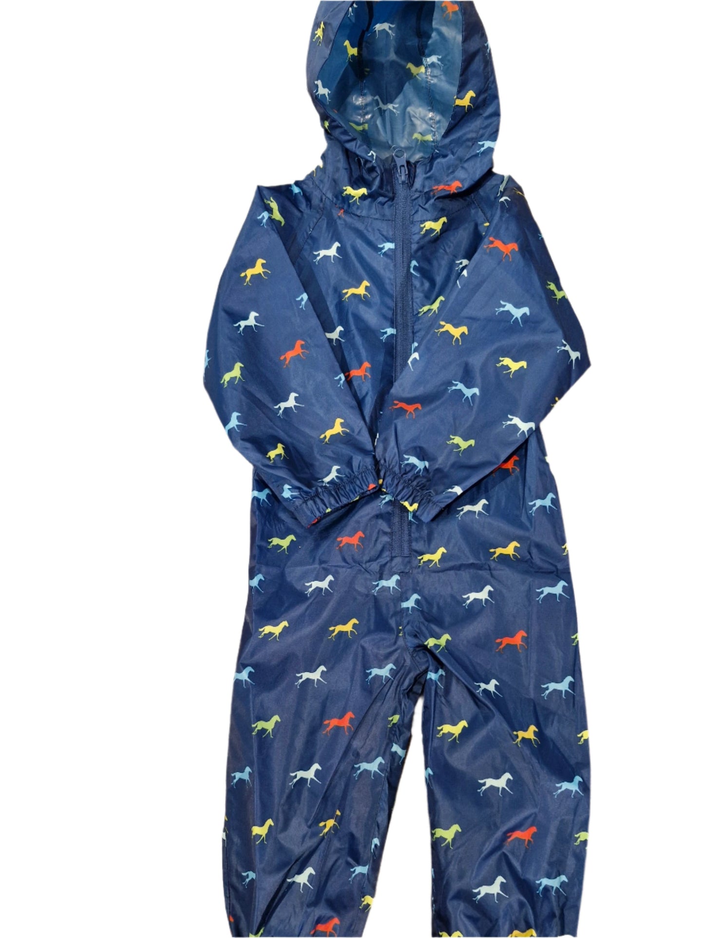 NAVY HORSE KIDS PUDDLE SUIT
