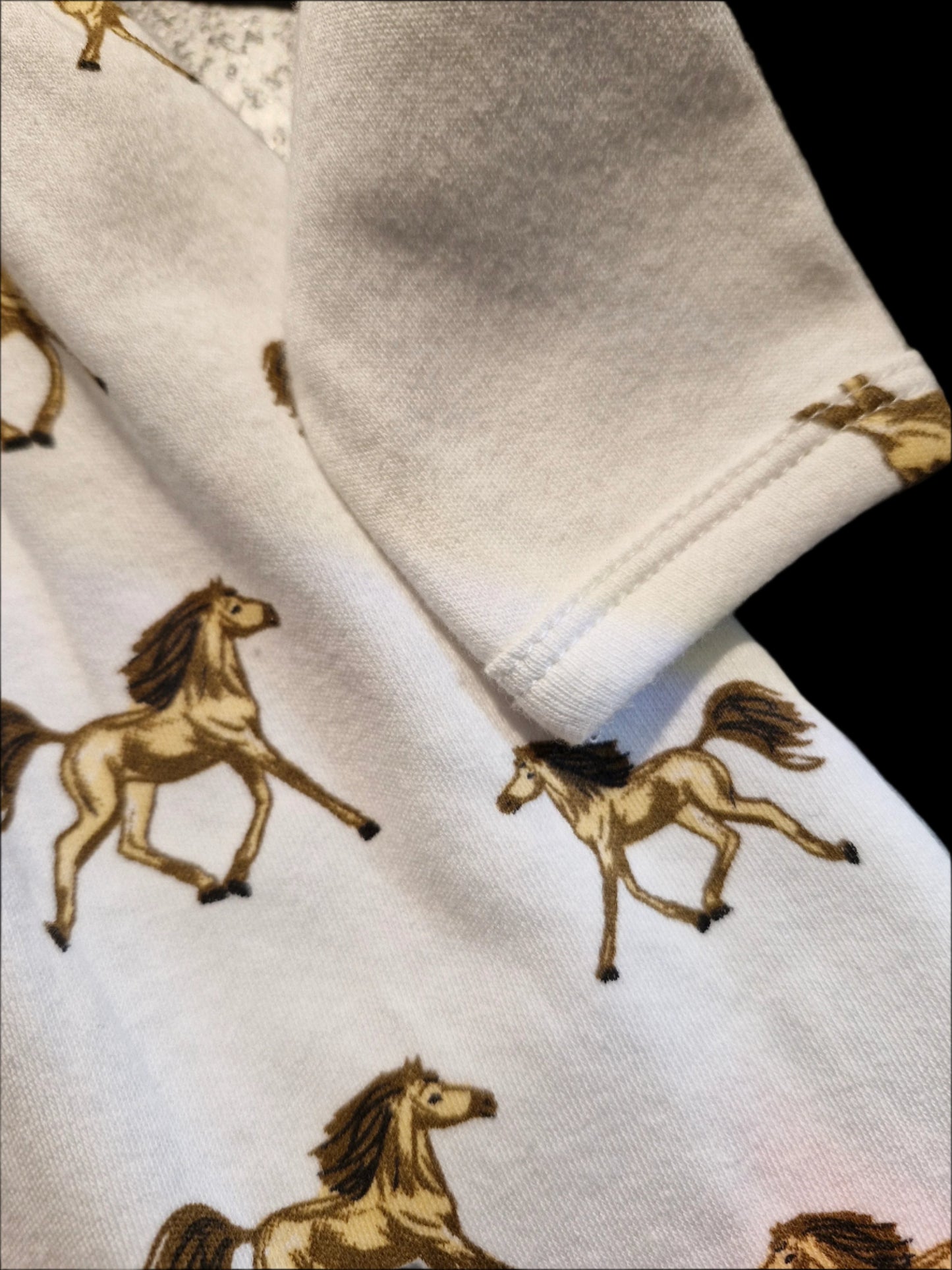 Baby Dress White Horse Design