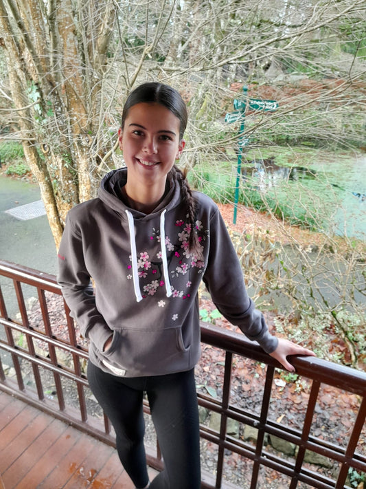 INS Pewter Cherry Blossom Hoody