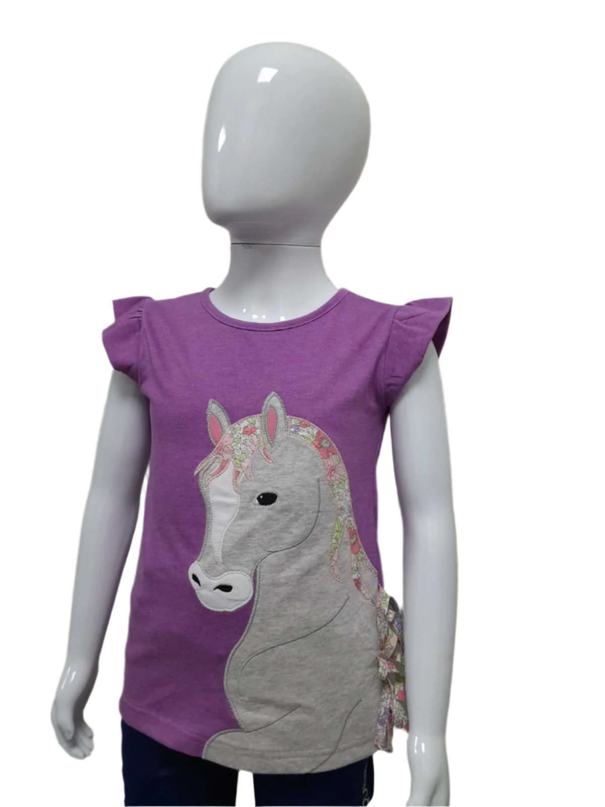 Purple INS Horse Kids T-Shirt