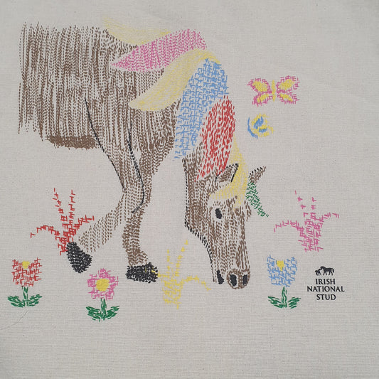 INS SKETCH HORSE TOTE BAG