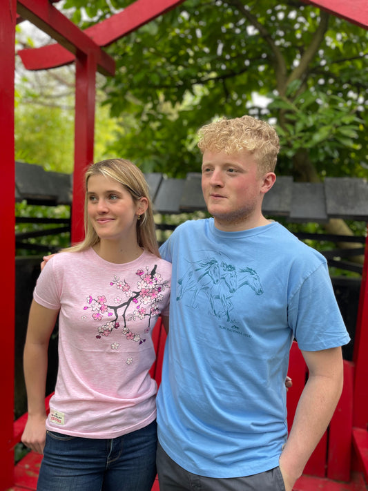 NS Horse T-Shirt Corn Blue Unisex