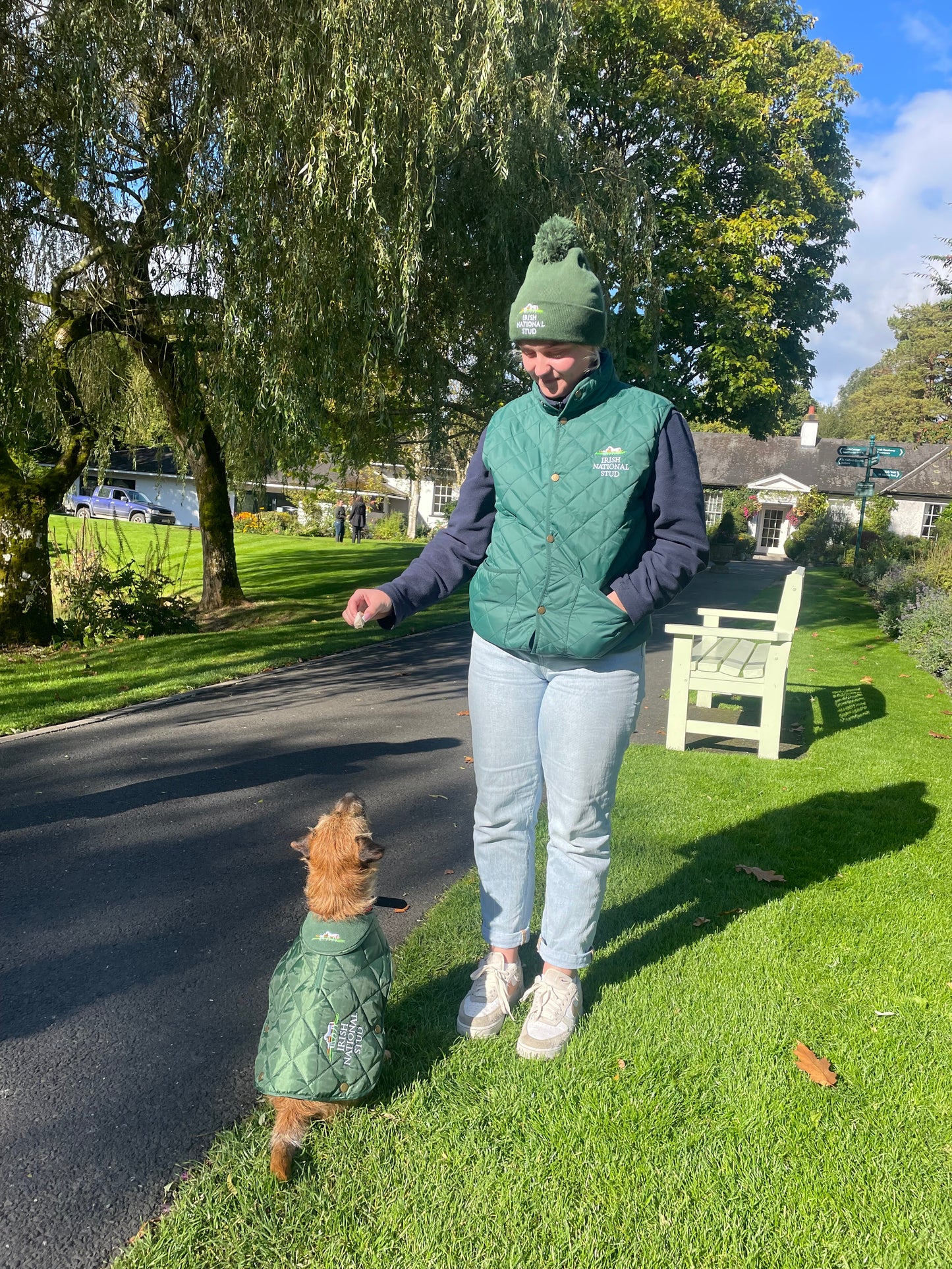 BOTTLE GREEN  INS QUILTED SLEEVELESS GILET