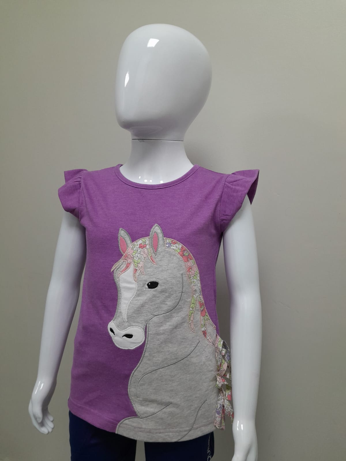 Purple INS Horse Kids T-Shirt