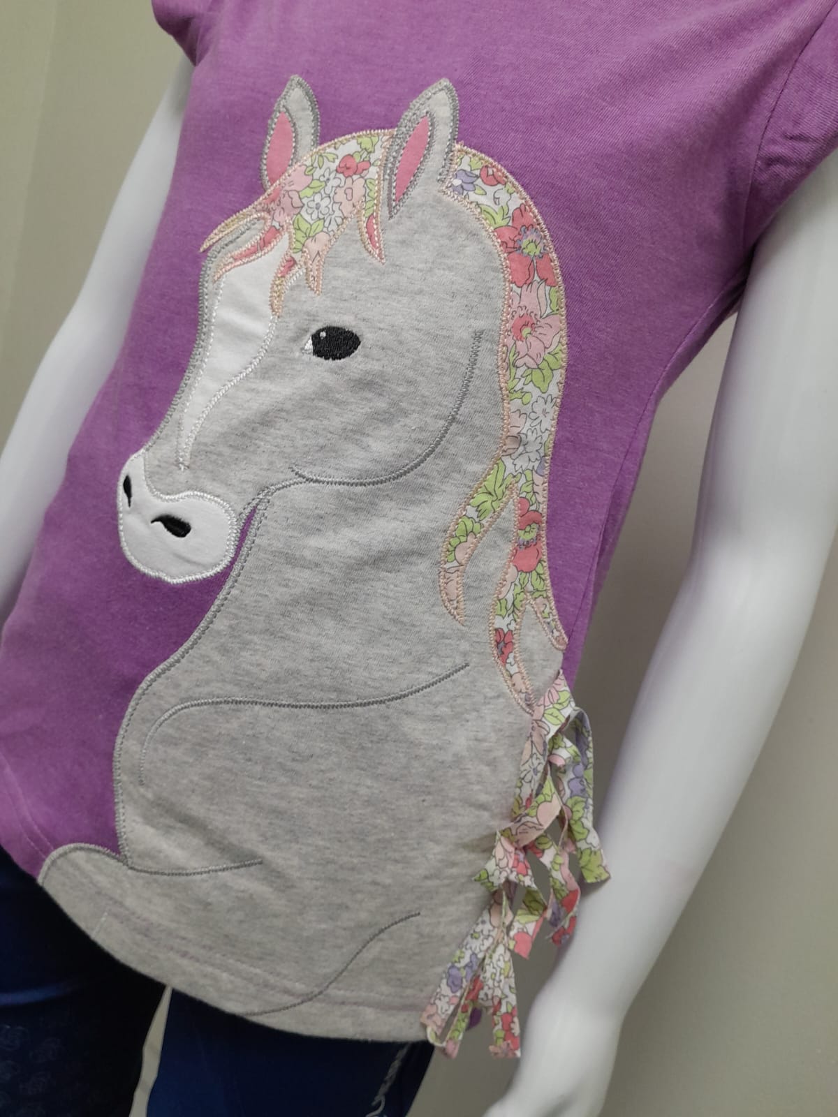 Purple INS Horse Kids T-Shirt